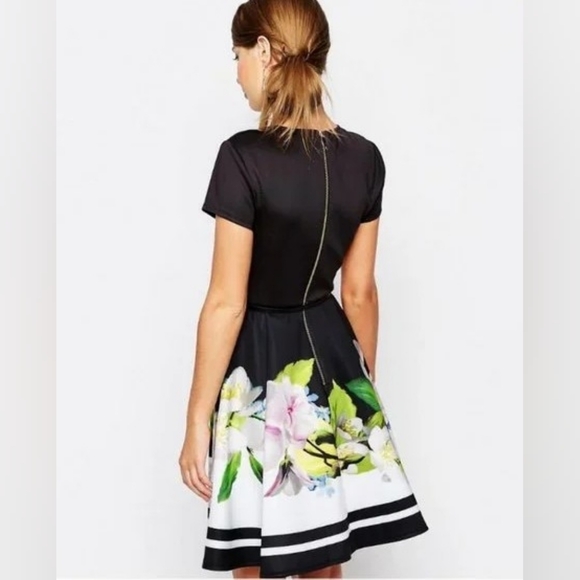 Ted Baker Vidaa Forget-Me-Not Skater Dress. US size 10. See description! - Picture 2 of 14